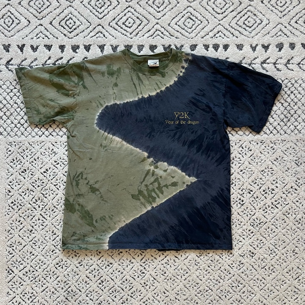 Y2K Year of the Dragon Bleached Graphic T Shirt